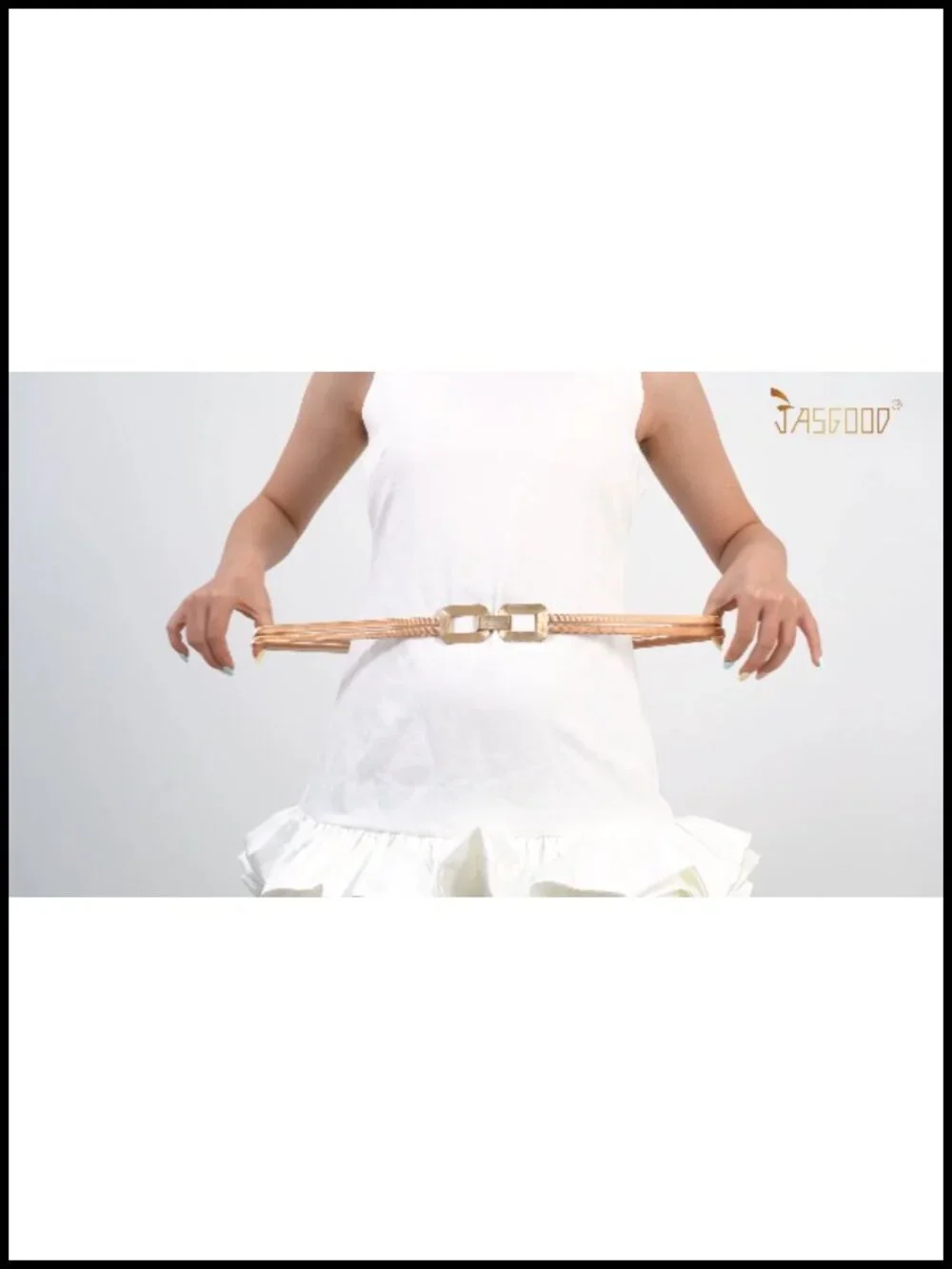 Skinny Metal Elastic Waist Belt for Women Stretch Thin Belt for Dresses